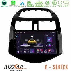 Bizzar F Series 8Core Android14 4+64GB  Chevrolet Spark 2009-2015 Navigation Multimedia Tablet 9" Με Carplay & Android Auto