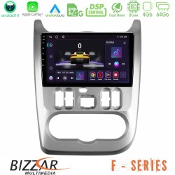 Bizzar F Series 8Core Android14 4+64GB  Dacia Duster/Sandero/Logan Navigation Multimedia Tablet 9" Με Carplay & Android Auto