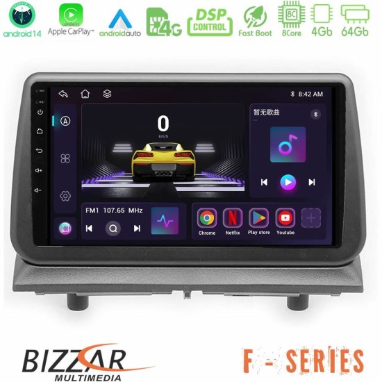 Bizzar F Series 8Core Android14 4+64GB  Dodge Nitro 2007-2011 Navigation Multimedia Tablet 9" Με Carplay & Android Auto Με Carplay & Android Auto