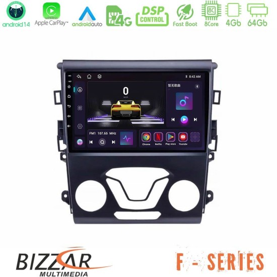 Bizzar F Series 8Core Android14 4+64GB Ford Mondeo 2014-2017 Navigation Multimedia Tablet 9" Με Carplay & Android Auto Bizzar F Series 8Core Android14 4+64GB Ford Mondeo 2014-2017 Navigation Multimedia Tablet 9" Με Carplay & Android Auto