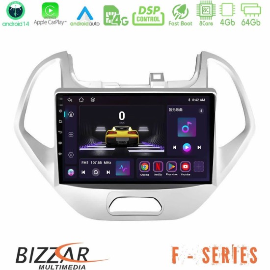 Bizzar F Series 8Core Android14 4+64GB Ford KA 2014-2020 Navigation Multimedia Tablet 9" Με Carplay & Android Auto Bizzar F Series 8Core Android14 4+64GB Ford KA 2014-2020 Navigation Multimedia Tablet 9" Με Carplay & Android Auto