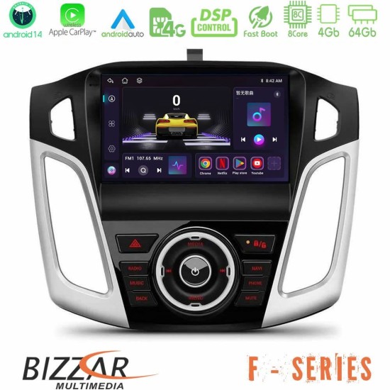 Bizzar F Series 8Core Android14 4+64GB Ford Focus 2012-2018 Navigation Multimedia Tablet 9" Με Carplay & Android Auto Bizzar F Series 8Core Android14 4+64GB Ford Focus 2012-2018 Navigation Multimedia Tablet 9" Με Carplay & Android Auto