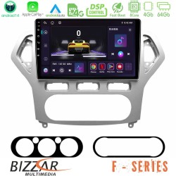 Bizzar F Series 8Core Android14 4+64GB  Ford Mondeo 2007-2010 AUTO A/C Navigation Multimedia Tablet 9" Με Carplay & Android Auto