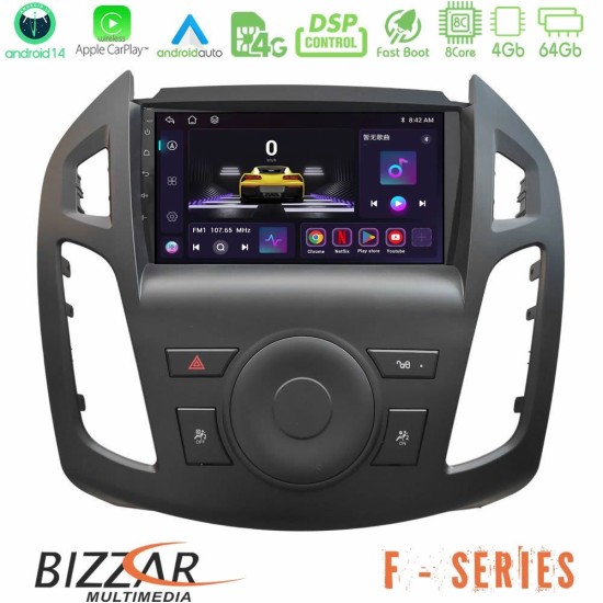 Bizzar F Series 8Core Android14 4+64GB Ford Transit Connect 2013-2018 Navigation Multimedia Tablet 9" Με Carplay & Android Auto Bizzar F Series 8Core Android14 4+64GB Ford Transit Connect 2013-2018 Navigation Multimedia Tablet 9" Με Carplay & Android Auto