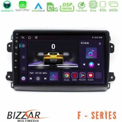 Bizzar F Series 8Core Android14 4+64GB Citroen/Fiat/Opel Navigation Multimedia Tablet 9" Με Carplay & Android Auto
