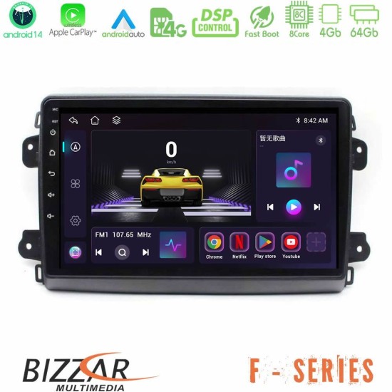 Bizzar F Series 8Core Android14 4+64GB Citroen/Fiat/Opel Navigation Multimedia Tablet 9" Με Carplay & Android Auto Bizzar F Series 8Core Android14 4+64GB Citroen/Fiat/Opel Navigation Multimedia Tablet 9" Με Carplay & Android Auto