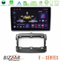 Bizzar F Series 8Core Android14 4+64GB  Fiat 500L Navigation Multimedia Tablet 10" Με Carplay & Android Auto