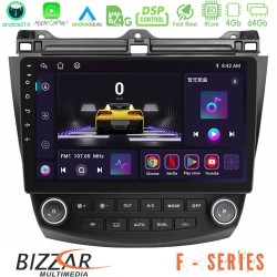 Bizzar F Series 8Core Android14 4+64GB  Honda Accord 2002-2008 Navigation Multimedia Tablet 10" Με Carplay & Android Auto