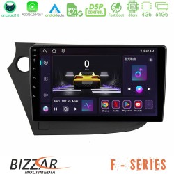 Bizzar F Series 8Core Android14 4+64GB  Honda Insight 2009-2015 Navigation Multimedia Tablet 9" Με Carplay & Android Auto
