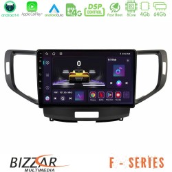 Bizzar F Series 8Core Android14 4+64GB  Honda Accord 2008-2015 Navigation Multimedia Tablet 9" Με Carplay & Android Auto