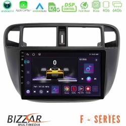 Bizzar F Series 8Core Android14 4+64GB Honda Civic 1995-2001 Navigation Multimedia Tablet 9" Με Carplay & Android Auto