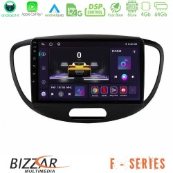 Bizzar F Series 8Core Android14 4+64GB  Hyundai i10 2008-2014 Navigation Multimedia Tablet 9" Με Carplay & Android Auto