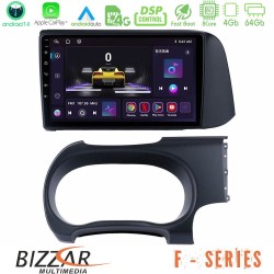 Bizzar F Series 8Core Android14 4+64GB  Hyundai i10 Navigation Multimedia Tablet 9" Με Carplay & Android Auto