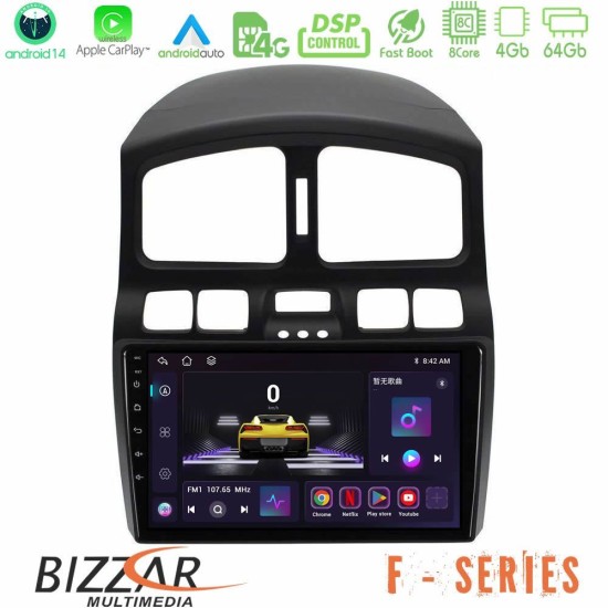 Bizzar F Series 8Core Android14 4+64GB Hyundai Santa Fe 2000-2006 Navigation Multimedia Tablet 9" Με Carplay & Android Auto Bizzar F Series 8Core Android14 4+64GB Hyundai Santa Fe 2000-2006 Navigation Multimedia Tablet 9" Με Carplay & Android Auto