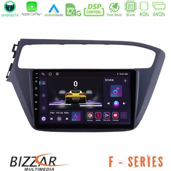 Bizzar F Series 8Core Android14 4+64GB Hyundai i20 2018-2020 Navigation Multimedia Tablet 9" Με Carplay & Android Auto Bizzar F Series 8Core Android14 4+64GB Hyundai i20 2018-2020 Navigation Multimedia Tablet 9" Με Carplay & Android Auto