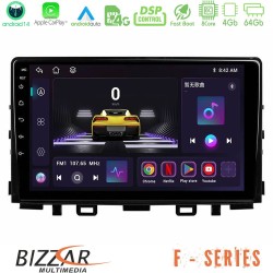 Bizzar F Series 8Core Android14 4+64GB  Kia Stonic Navigation Multimedia Tablet 9" Με Carplay & Android Auto