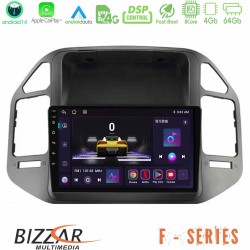 Bizzar F Series 8Core Android14 4+64GB Mitsubishi Pajero 2002-2006 Navigation Multimedia Tablet 9" Με Carplay & Android Auto