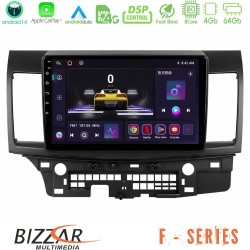 Bizzar F Series 8Core Android14 4+64GB  Mitsubishi Lancer 2008 – 2015 Navigation Multimedia Tablet 10" Με Carplay & Android Auto