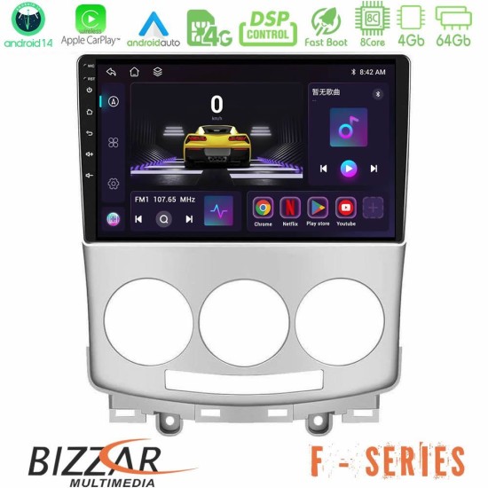 Bizzar F Series 8Core Android14 4+64GB Mazda 5 2004-2010 Navigation Multimedia Tablet 9" Με Carplay & Android Auto Bizzar F Series 8Core Android14 4+64GB Mazda 5 2004-2010 Navigation Multimedia Tablet 9" Με Carplay & Android Auto