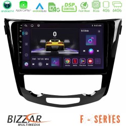 Bizzar F Series 8Core Android14 4+64GB  Nissan Qashqai J11 (AUTO A/C) Navigation Multimedia Tablet 10" Με Carplay & Android Auto