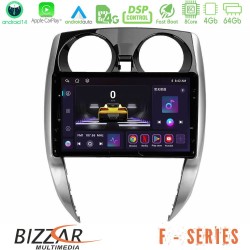 Bizzar F Series 8Core Android14 4+64GB  Nissan Note 2013-2018 Navigation Multimedia Tablet 10" Με Carplay & Android Auto