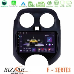 Bizzar F Series 8Core Android14 4+64GB  Nissan Micra 2011-2014 Navigation Multimedia Tablet 9" Με Carplay & Android Auto