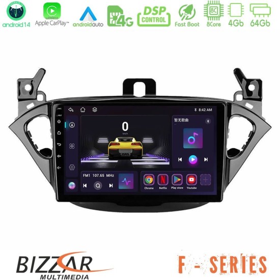Bizzar F Series 8Core Android14 4+64GB Opel Corsa E/Adam Navigation Multimedia Tablet 9" Με Carplay & Android Auto Bizzar F Series 8Core Android14 4+64GB Opel Corsa E/Adam Navigation Multimedia Tablet 9" Με Carplay & Android Auto