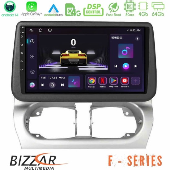 Bizzar F Series 8Core Android14 4+64GB Opel Corsa C/Combo C Navigation Multimedia Tablet 9" Με Carplay & Android Auto Bizzar F Series 8Core Android14 4+64GB Opel Corsa C/Combo C Navigation Multimedia Tablet 9" Με Carplay & Android Auto