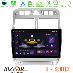 Bizzar F Series 8Core Android14 4+64GB  Peugeot 307 2002-2008 Navigation Multimedia Tablet 9" Με Carplay & Android Auto