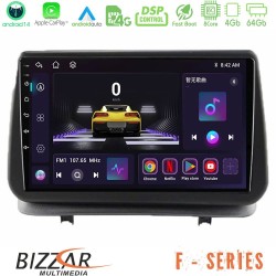 Bizzar F Series 8Core Android14 4+64GB  Renault Clio 2005-2012 Navigation Multimedia Tablet 9" Με Carplay & Android Auto