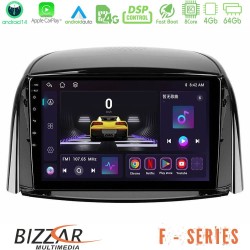 Bizzar F Series 8Core Android14 4+64GB  Renault Koleos 2007-2015 Navigation Multimedia Tablet 9" Με Carplay & Android Auto