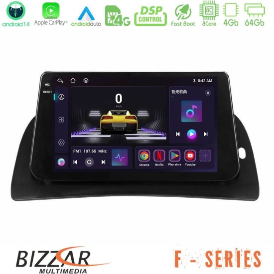 Bizzar F Series 8Core Android14 4+64GB Renault Kangoo 2015-2018 Navigation Multimedia Tablet 9" Με Carplay & Android Auto Bizzar F Series 8Core Android14 4+64GB Renault Kangoo 2015-2018 Navigation Multimedia Tablet 9" Με Carplay & Android Auto