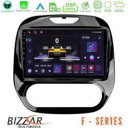 Bizzar F Series 8Core Android14 4+64GB  Renault Captur 2013-2019 (Manual AC) Navigation Multimedia Tablet 9" Με Carplay & Android Auto