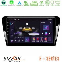 Bizzar F Series 8Core Android14 4+64GB  Skoda Octavia 7 Navigation Multimedia Tablet 10" Με Carplay & Android Auto