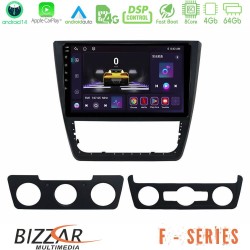 Bizzar F Series 8Core Android14 4+64GB  Skoda Yeti 2009-> Navigation Multimedia Tablet 10" Με Carplay & Android Auto