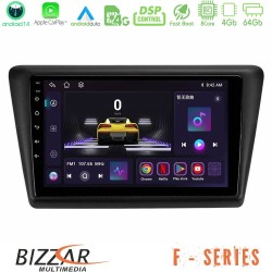 Bizzar F Series 8Core Android14 4+64GB  Skoda Rapid 2013-2017 Navigation Multimedia Tablet 9" Με Carplay & Android Auto