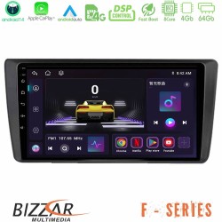 Bizzar F Series 8Core Android14 4+64GB  Skoda Octavia 2004-2012 Navigation Multimedia Tablet 9" Με Carplay & Android Auto