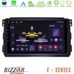 Bizzar F Series 8Core Android14 4+64GB  Smart 451 Navigation Multimedia Tablet 9" Με Carplay & Android Auto