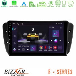 Bizzar F Series 8Core Android14 4+64GB  Seat Ibiza 2008-2012 Navigation Multimedia Tablet 9" Με Carplay & Android Auto