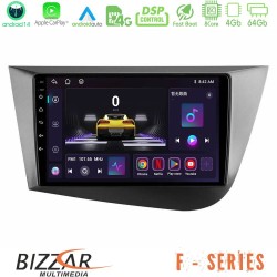 Bizzar F Series 8Core Android14 4+64GB  Seat Leon Navigation Multimedia Tablet 9" Με Carplay & Android Auto