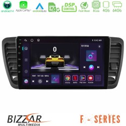 Bizzar F Series 8Core Android14 4+64GB  Subaru Legacy/Outback 2002-2008 Navigation Multimedia Tablet 9" Με Carplay & Android Auto