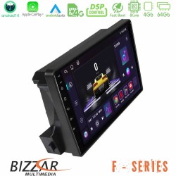 Bizzar F Series 8Core Android14 4+64GB Ssangyong Actyon/Kyron 2005-2014 Navigation Multimedia Tablet 9" Με Carplay & Android Auto