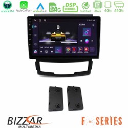 Bizzar F Series 8Core Android14 4+64GB Ssangyong Korando 2010-2014 Navigation Multimedia Tablet 9" Με Carplay & Android Auto