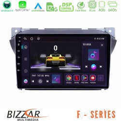 Bizzar F Series 8Core Android14 4+64GB  Suzuki Alto & Nissan Pixo Navigation Multimedia Tablet 9" Με Carplay & Android Auto