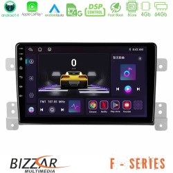 Bizzar F Series 8Core Android14 4+64GB  Suzuki Grand Vitara Navigation Multimedia Tablet 9" Με Carplay & Android Auto