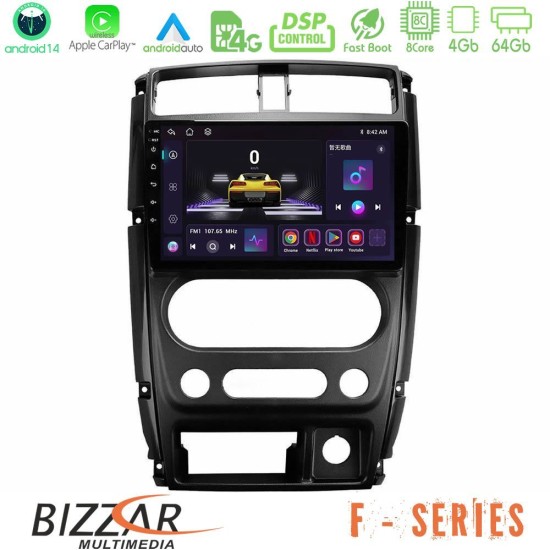 Bizzar F Series 8Core Android14 4+64GB Suzuki Jimny 2007-2017 Navigation Multimedia Tablet 9" Με Carplay & Android Auto Bizzar F Series 8Core Android14 4+64GB Suzuki Jimny 2007-2017 Navigation Multimedia Tablet 9" Με Carplay & Android Auto