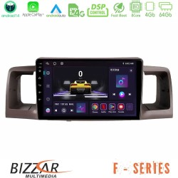 Bizzar F Series 8Core Android14 4+64GB Toyota Corolla 2002-2006 Navigation Multimedia Tablet 9" Με Carplay & Android Auto Bizzar F Series 8Core Android14 4+64GB Toyota Corolla 2002-2006 Navigation Multimedia Tablet 9" Με Carplay & Android Auto
