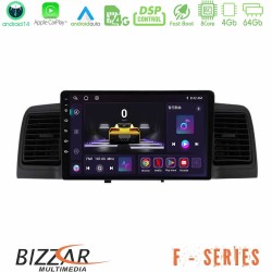Bizzar F Series 8Core Android14 4+64GB Toyota Corolla 2002-2006 Navigation Multimedia Tablet 9" Με Carplay & Android Auto (Black) Bizzar F Series 8Core Android14 4+64GB Toyota Corolla 2002-2006 Navigation Multimedia Tablet 9" Με Carplay & Android Auto (Black)