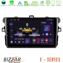 Bizzar F Series 8Core Android14 4+64GB Toyota Corolla 2007-2012 Navigation Multimedia Tablet 9" Με Carplay & Android Auto Bizzar F Series 8Core Android14 4+64GB Toyota Corolla 2007-2012 Navigation Multimedia Tablet 9" Με Carplay & Android Auto