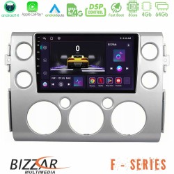 Bizzar F Series 8Core Android14 4+64GB Toyota FJ 2007-2014 Navigation Multimedia Tablet 9" Με Carplay & Android Auto